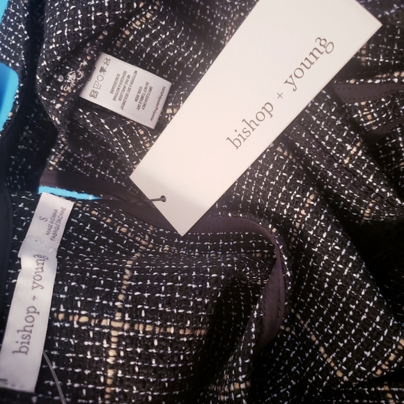 New BISHOP & YOUNG Tweed Fringe Crop Top - Picture 7 of 9